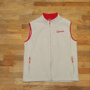 MLB St. Louis Cardinals Fleece Vest SGA Size XL